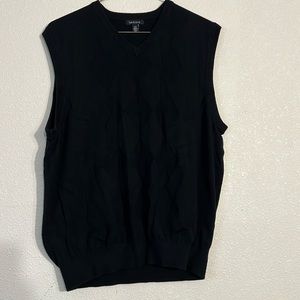 Men’s Black Checkered Sweatervest